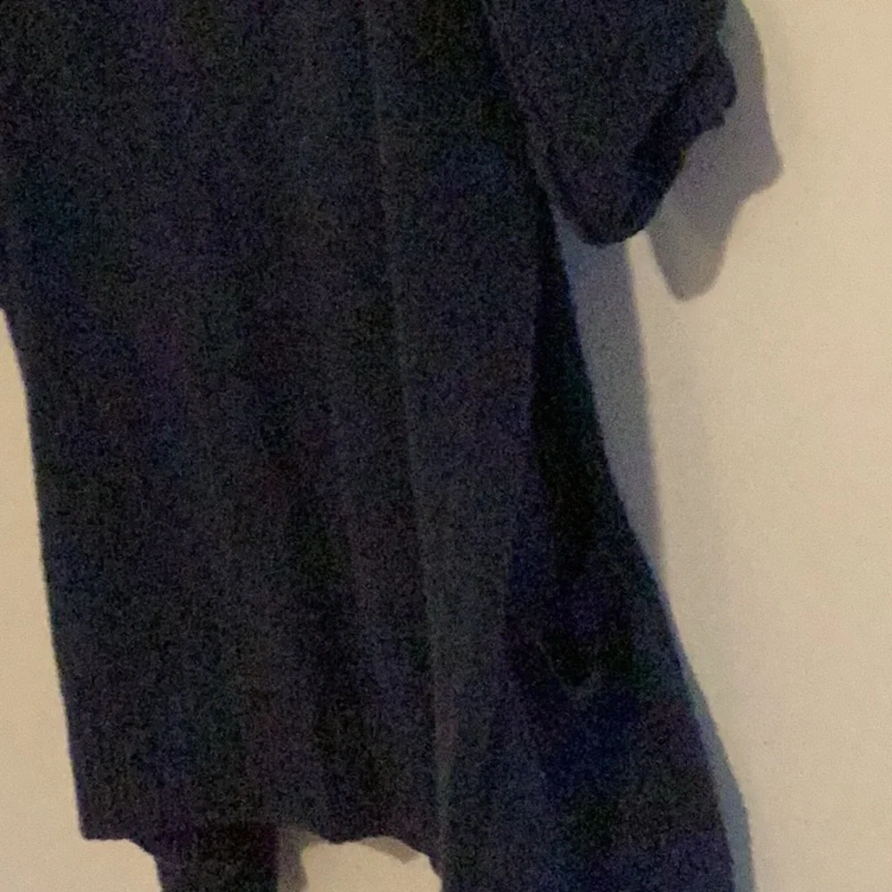 Eileen Fisher sweater 2 pocket dark blue long sleeve med gently worn comfy cozy - Picture 7 of 7